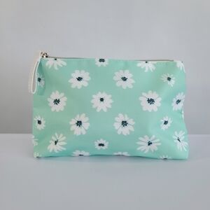 Ulta Beauty Mint Green Floral Cosmetic Bag
